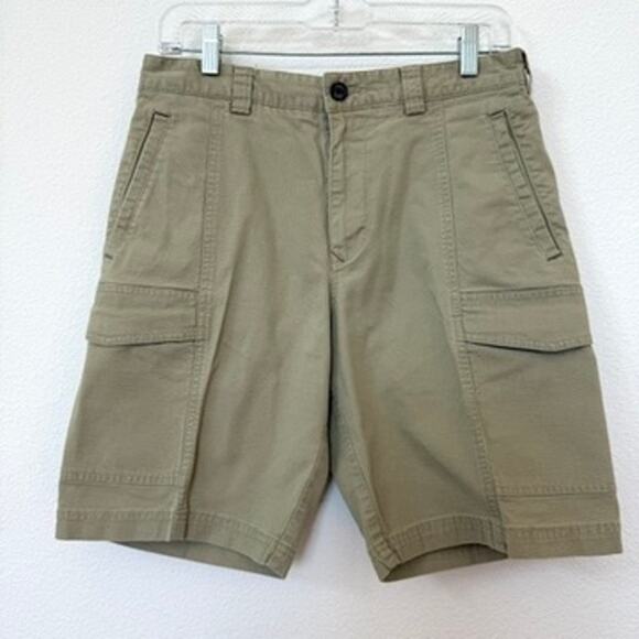 Tommy Bahama Other - Tommy Bahama Cargo Shorts Khaki Cotton Blend Relaxed Fit Utility Pockets 30